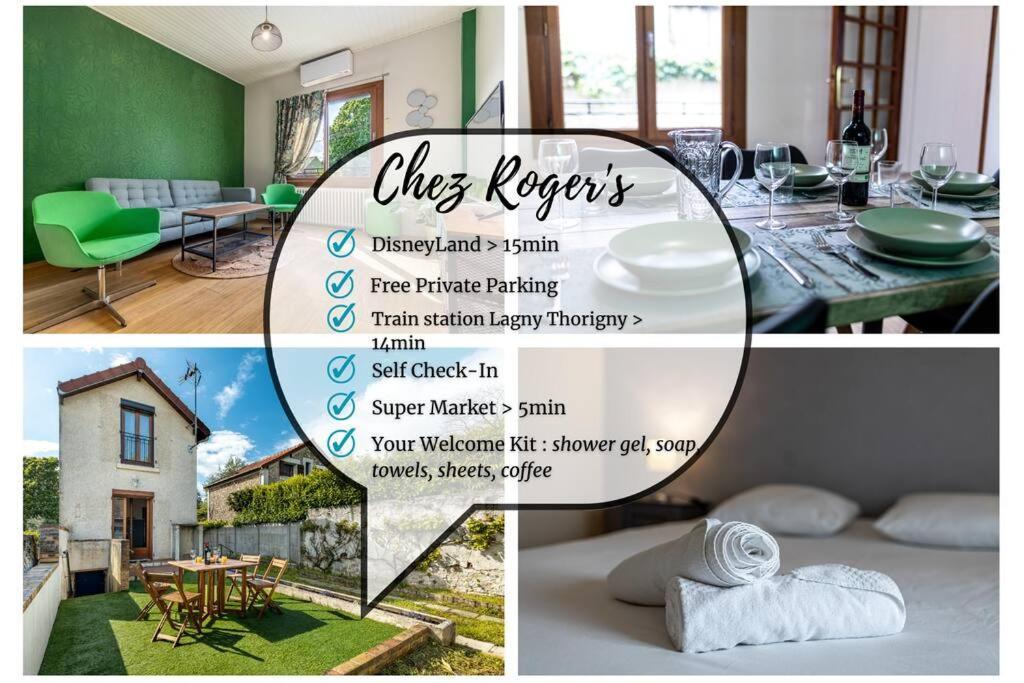 Вилла Chez Roger'S 12Min Disneyland Maison Individuelle 70M2 Conches Экстерьер фото